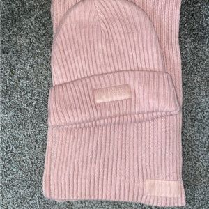 PINK Matching Scarf + Hat Set